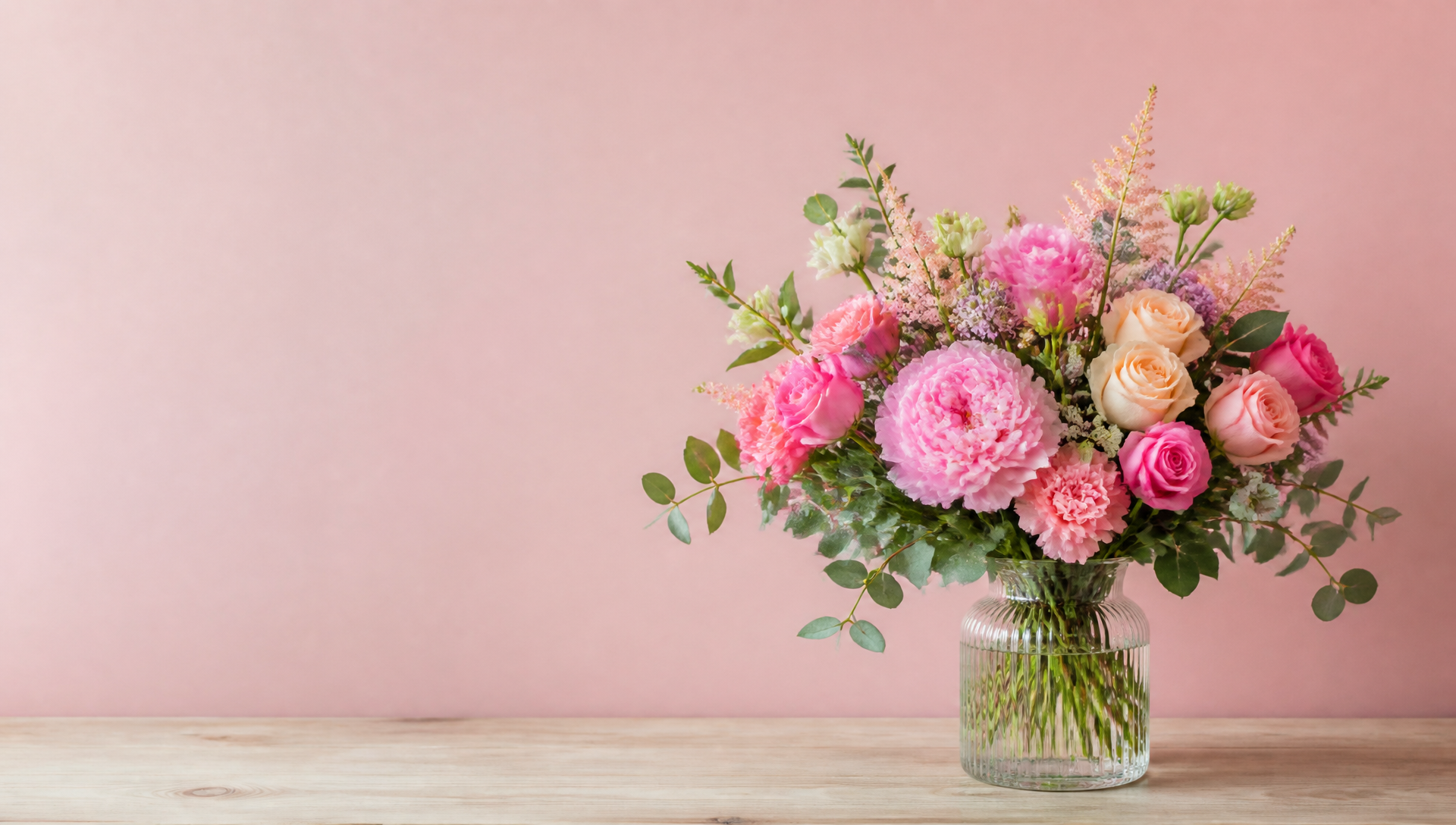 Colourful handcrafted flower arrangement by Honeybear Flowers